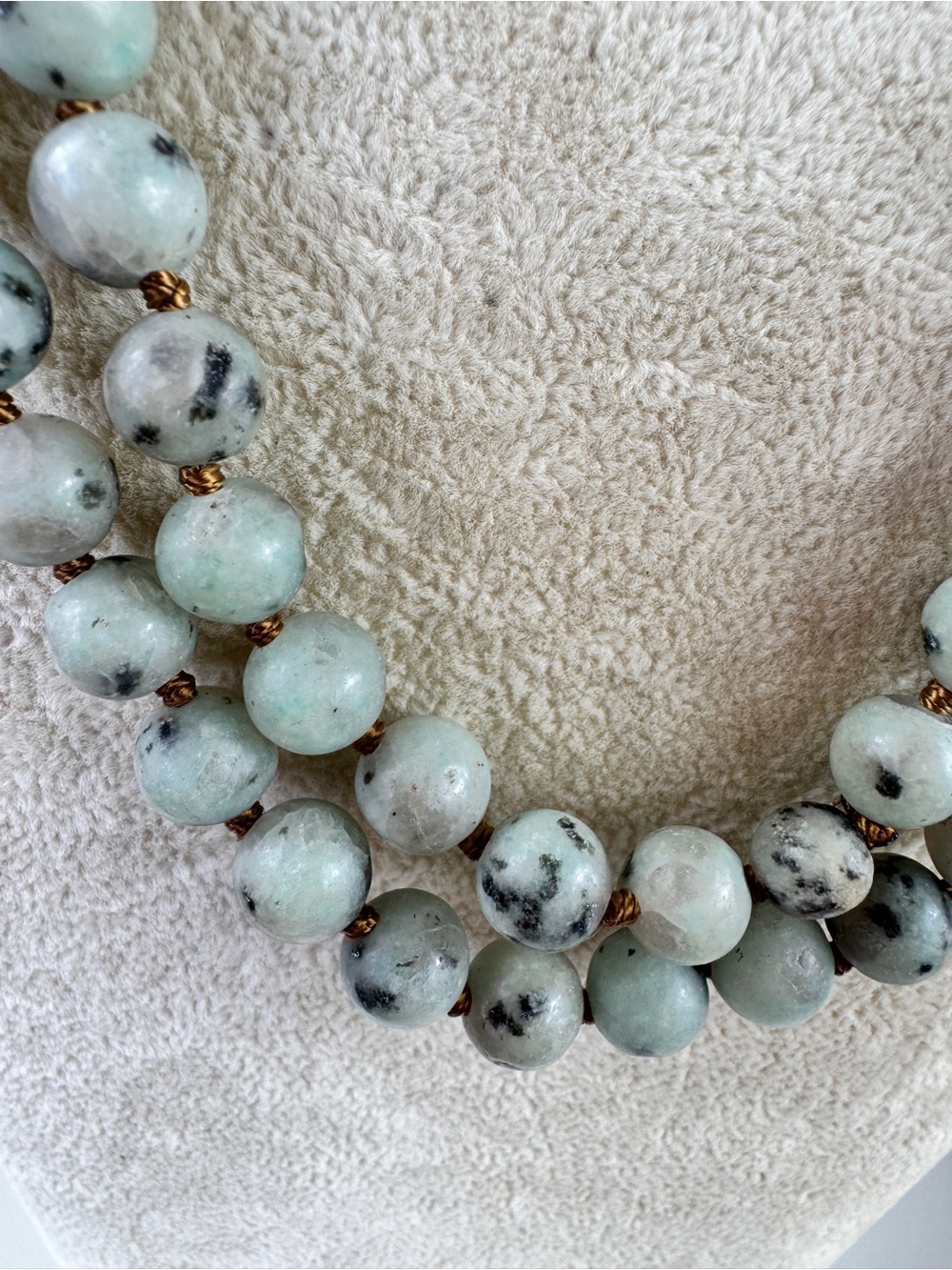 Kiwi Jasper Bead Necklace